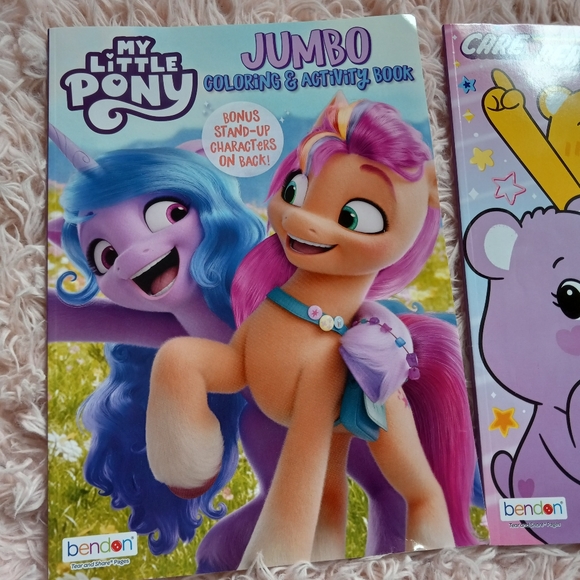 FREE W PURCHASE! Coloring books! My Little Pony and Carebears - Picture 9 of 16